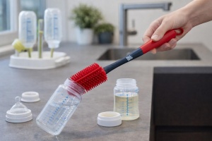 Perie pentru Sticle Dirt Devil, 38 cm, RosuNegru, pentru Sticle de Bebe - Img 2