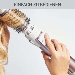 Perie rotativa Rowenta Brush Activ Premium Care CF9540 1000W 2 accesorii alb - Img 6