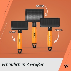 Perie Slicker pentru Caini si Pisici Wahl, cu Maner Ergonomic, Marime Mica - Img 3