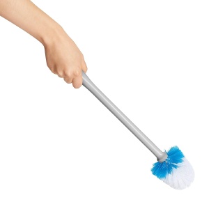 Perie WC OXO Good Grips Compacta cu Suport, Culoare Gri, Design Ergonomic - Img 9