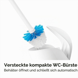 Perie WC OXO Good Grips cu suport, deschidere automata, borste rezistente - Img 2