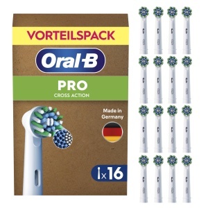Perii de schimb Oral-B Pro CrossAction, 16 bucati, alb