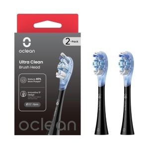 Periuta de dinti electrica Oclean Ultra Clean, 2 buc, negru, compatibila cu toate periutele electrice