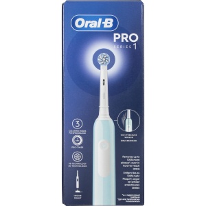 Periuta de dinti electrica Oral-B Pro Series 1, reincarcabila, cu senzor de presiune, albastra - Img 2