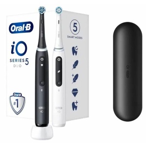 Periuta electrica Braun Oral-B iO5 Duo AlbNegru Set 2 bucati