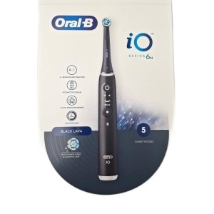 Periuta electrica Oral-B iO 6N, neagra, cu 5 moduri de curatare si 2 perii de schimb