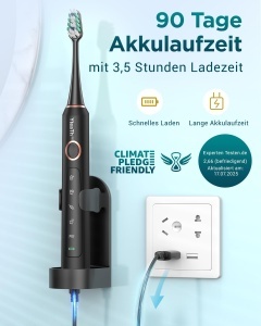 Periuta electrica pentru adulti si copii YTEATH PRO, 8 capete, 90 zile autonomie - Img 4