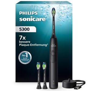 Periuta electrica Philips Sonicare 5300, neagra, 2 intensitati, tehnologie sonica