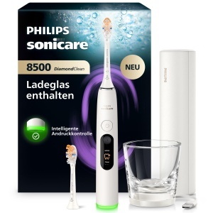 Periuta electrica Philips Sonicare DiamondClean 8500, alb, 6 programe, 3 intensitati