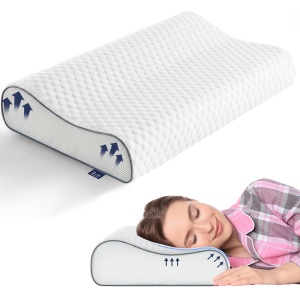 Perna BedStory Memory Foam 60x36x1210 cm Ergonomica Ajustabila pentru Durere de Gat - Img 8