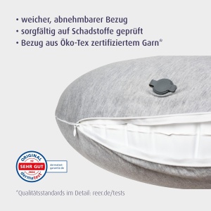 Perna de alaptare reer Mama Air ergonomica gonflabila cu husa detasabila ideala pentru calatorii - Img 5