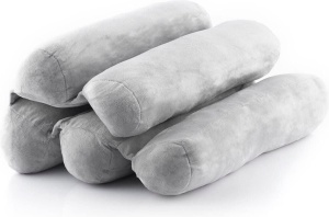 Perna ergonomica InnovaGoods, 5 module, pliabila, din bumbac si PP, culoare gri