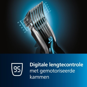 Philips Aparat de tuns Seria 9000, control tactil digital, performanta maxima, lame din titan, 400 de setari de lungime, 120 min functionare fara fir, model HC9450/15 - Img 2