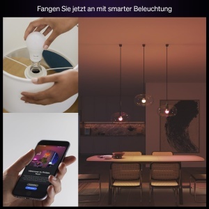 Philips Hue Essential Smart LED A60 E27 8W Lumina ajustabila si colorata 4 buc - Img 2