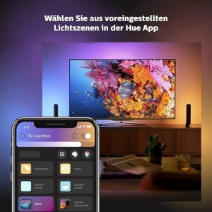 Philips Hue Play Lightbar Set 2 Bucati Negru Control prin Aplicatie sau Voce - Img 11
