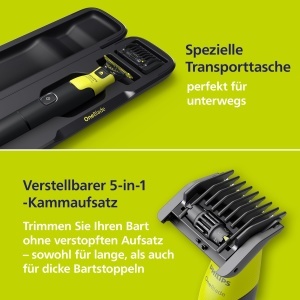 Philips OneBlade 360 QP463165 Trimmer si Aparat de Ras cu Tehnologie 360 si Kit pentru Corp - Img 6