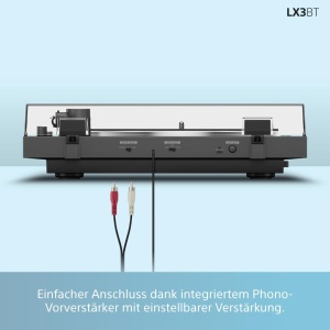 Pickup audio Sony PS-LX3BT, Bluetooth, complet automat, cu preamplificator integrat, negru - Img 7