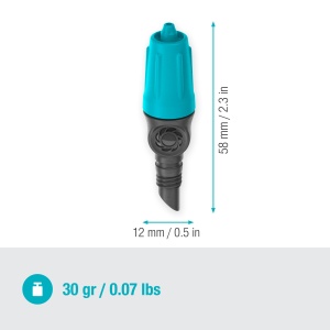 Picurator reglabil Gardena Micro-Drip-System 0-15 lh, set 10 bucati, pentru plante cu necesar diferit de apa - Img 4