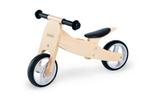 Pinolino Mini Balance Tricycle Charlie, din lemn, decapotabil in 4 directii, sa reglabila pe inaltime in 6 directii, pentru copii de la 1,5 ani, natural - Img 4