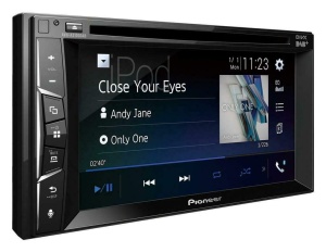 Pioneer AVH-Z3200DAB 2DIN Media-Receiver , 6,2" Clear-Resistive-Touchpanel , Bluetooth , DAB+ Digitalradio , Apple CarPlay , WebLink , Freisprecheinrichtung , CD, DVD, und USB, Schwarz, Double Din - Img 1