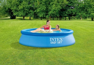 Piscina gonflabila Intex 8FT x 24IN, culoare albastra, material de calitate - Img 5