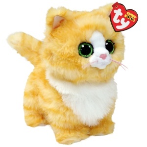 Pisica Tabby Melanie Beanie Boo - Jucarie moale, colectie Ty