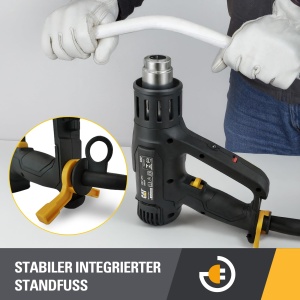 Pistol de caldura CAT DX87, 2000W, temperatura 50-600C, 5 duze incluse - Img 3