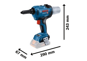 Pistol de nituri Bosch GRG 18V-16 C, putere 16.000 N, lungime cursa 25 mm, L-BOXX inclus - Img 3