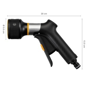 Pistol de stropit Fiskars 1067194, FiberCompMetal, 3 functii, NegruPortocaliu - Img 2