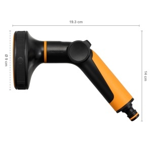 Pistol de stropit Fiskars Multi 5 functii, control debit, universal, negruportocaliu - Img 2