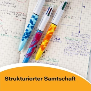 Pix BIC 4 Colours Velours, 4 culori, set 12 bucati, design dschungel - Img 4