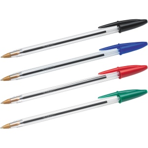 Pix BIC Cristal Original, 100 bucati, culoare albastra, grosime 0,4 mm - Img 5