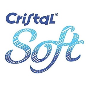 Pix BIC Cristal Soft, 0,45 mm, rosu, corp transparent, 6 fatete - Img 2