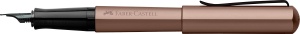 Pix Faber-Castell Hexo Bronze, cu penita din otel negru EF, design hexagonal - Img 3