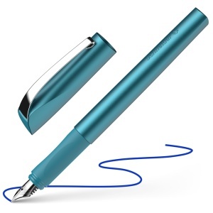 Pix Fuller Schneider Ceod Shiny, Culoare Teal, M-Feder, Inclusa Tintenpatrone