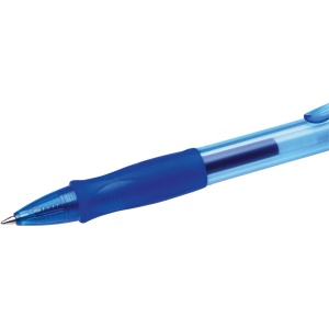 Pix Gel BIC Gel-ocity Original, 12 bucati, culoare albastra, refillabil, scriere precisa - Img 5