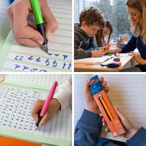 Pix pentru invatarea scrisului Schneider 162114 Wavy, verde, pentru dreptaci si stangaci - Img 3