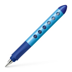 Pix pentru stanga Faber-Castell Scribolino, albastru, ergonomic, ideal pentru incepatori