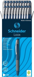 Pix Schneider Loox, 20 buc, albastru, scriere medie, mecanism de presiune