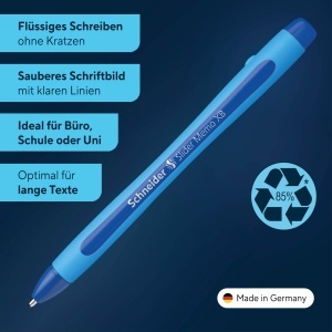 Pix Schneider Slider Memo XB, culoare albastra, 10 bucati, scriere extrabreata - Img 3