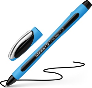 Pix Schneider Slider Memo XB, culoare neagra, cu capac, scriere extrabreata