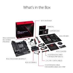 Placa de baza ASUS ROG Crosshair VIII Impact, AMD AM4, 64GB RAM, PCIe 4.0 - Img 7