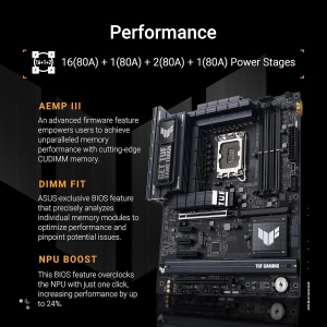 Placa de baza ASUS TUF Gaming Z890-PLUS WiFi, Intel LGA 1851, pentru PC-uri AI - Img 6