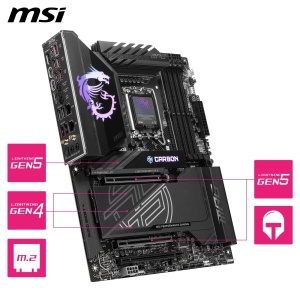 Placa de baza MSI MPG Z890 Carbon WiFi, LGA 1851, ATX, DDR5, PCIe 5.0 - Img 5