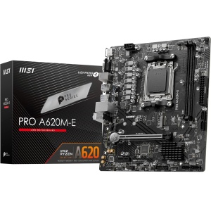Placa de baza MSI PRO A620M-E Micro-ATX, suport AMD Ryzen 7000, DDR5 6400MHz, PCIe 4.0