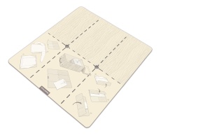 Placa de indoit haine Tescoma Waschefaltbrett FANCY HOME, mare, pentru diverse articole vestimentare