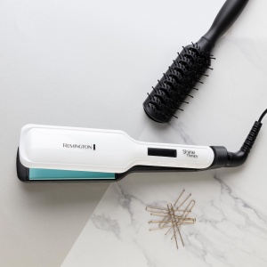 Placa de indreptat parul Remington S8550, ceramica, 150-230C, cu argan si vitamina E - Img 2