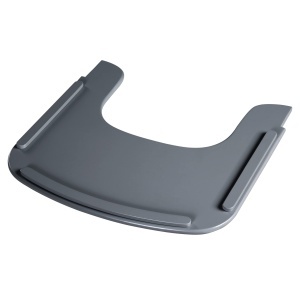 Placa de masa din lemn roba Essbrett pentru scaunul inalt Sit Up Flex, compatibila cu sistem de prindere, anthrazit