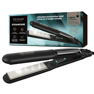 Placa de par Revamp Steam Care, ceramica, 3 setari de temperatura, abur