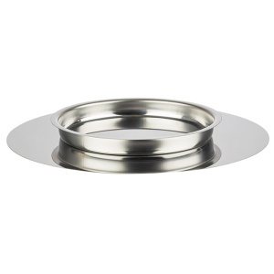 Placa de servire APS 46, din otel inoxidabil, diametru 31 cm, argintie - Img 3